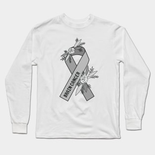 Brain Cancer Awarenesss Long Sleeve T-Shirt